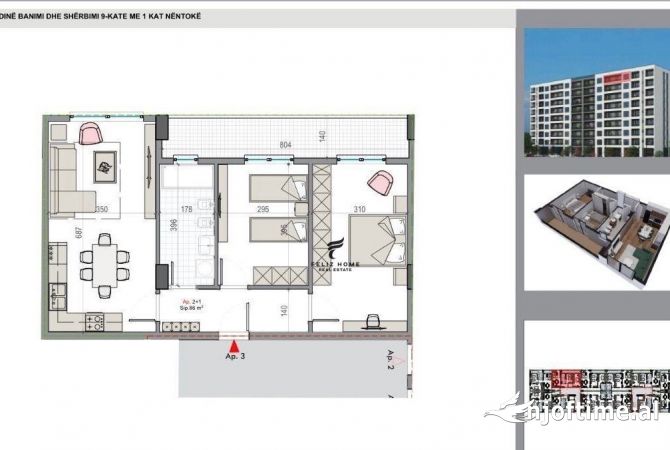 Shtepi ne shitje 2+1 ne Tirane - 85,000 Euro