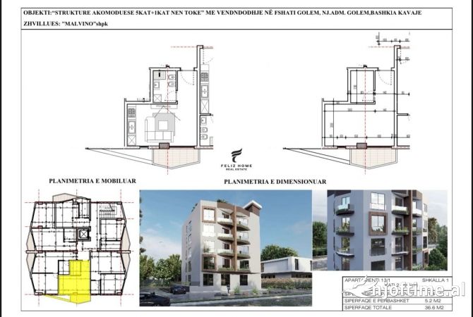 Shtepi ne shitje Garsoniere ne Durres - 46,000 Euro