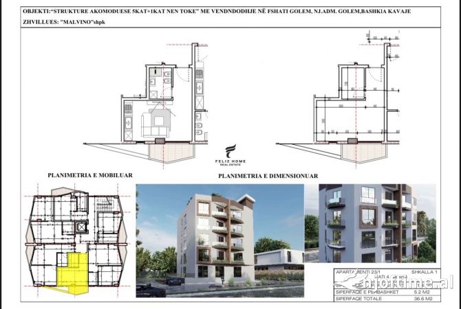 Shtepi ne shitje Garsoniere ne Durres - 46,000 Euro