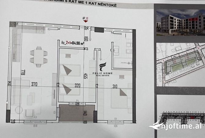 Shtepi ne shitje 2+1 ne Tirane - 75,000 Euro