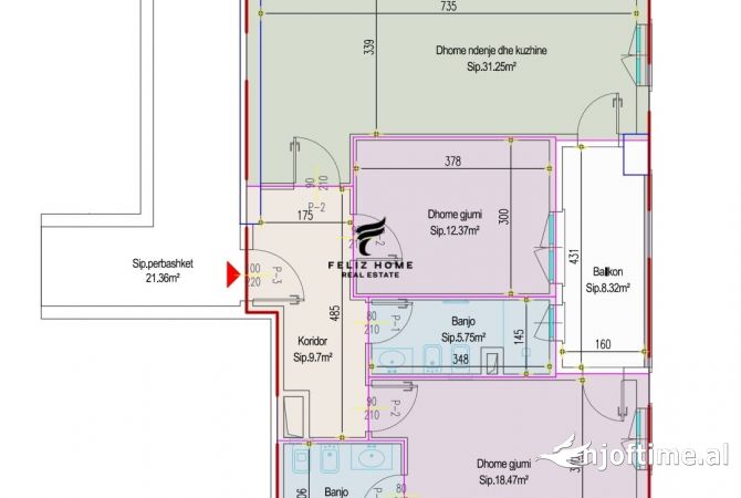 Shtepi ne shitje 2+1 ne Tirane - 215,000 Euro