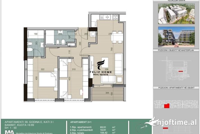 Shtepi ne shitje 2+1 ne Tirane - 114,000 Euro