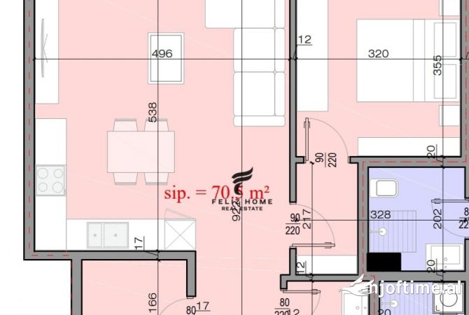 Casa in vendita 1+1 a Tirana - 113,000 Euro