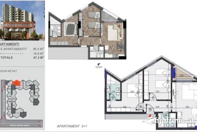 House for Sale 2+1 in Tirana - 155,000 Euro