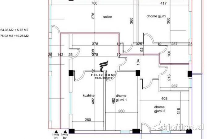 Shtepi ne shitje 1+1 ne Tirane - 79,000 Euro