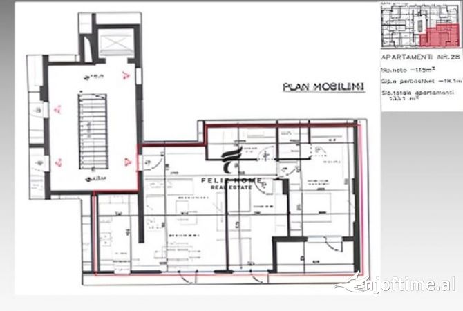 Shtepi ne shitje 2+1 ne Tirane - 263,000 Euro