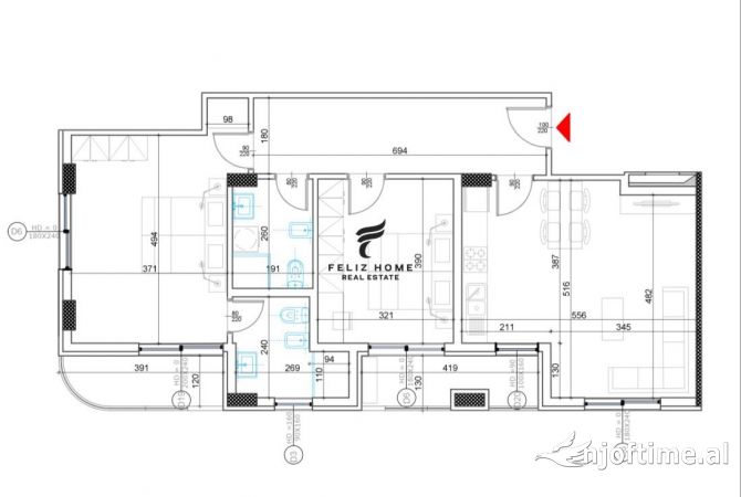 Shtepi ne shitje 2+1 ne Tirane - 240,000 Euro