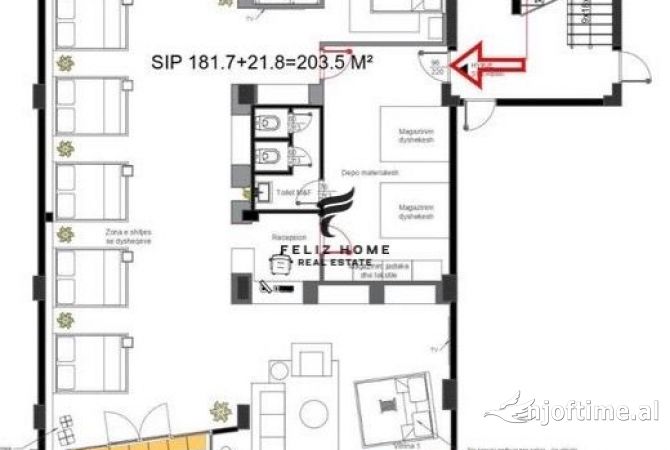 Ambient biznesi me qera 3+1 ne Tirane - 3,000 Euro