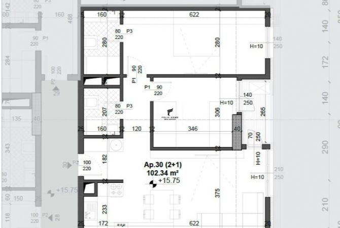 Shtepi ne shitje 2+1 ne Tirane - 158,627 Euro