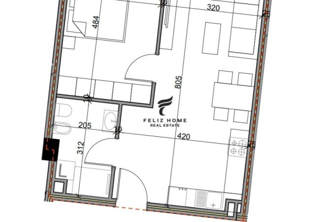 Shtepi ne shitje 1+1 ne Tirane - 72,500 Euro