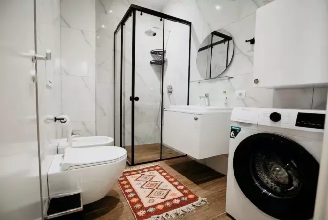 Shtepi me qera Apartament ne Tirane, 1+1, Mobilimi E mobiluar, Pagesa 590  Euro.