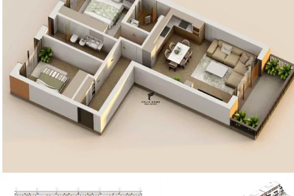 Shtepi ne shitje 2+1 ne Tirane - 212,400 Euro