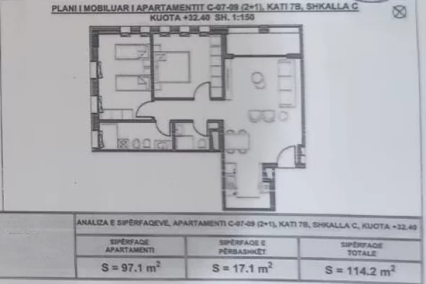 House for Sale 2+1 in Tirana - 194,000 Euro