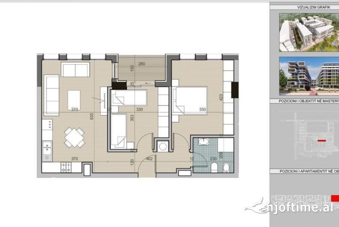 Shtepi ne shitje 2+1 ne Tirane - 92,000 Euro