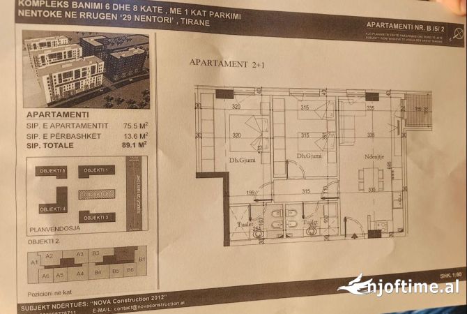 Casa in vendita 2+1 a Tirana - 106,000 Euro