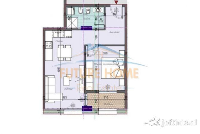 Shtepi ne shitje 1+1 ne Tirane - 93,000 Euro