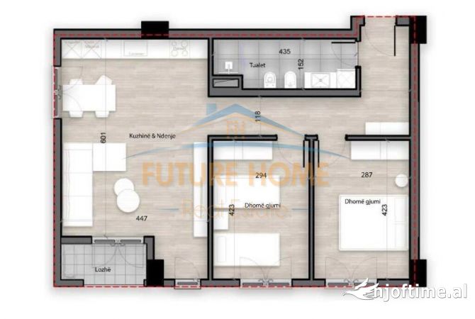 House for Sale 2+1 in Tirana - 156,000 Euro