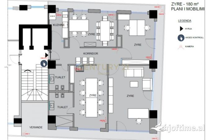 Ambient biznesi me qera 3+1 ne Tirane - 3,300 Euro