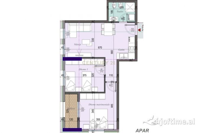 Shtepi ne shitje 2+1 ne Tirane - 109,650 Euro