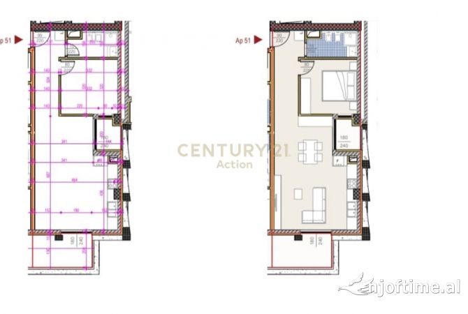 Shtepi ne shitje Apartament ne Tirane, 1+1, Mobilimi E mobiluar, Pagesa 397,100  Euro.