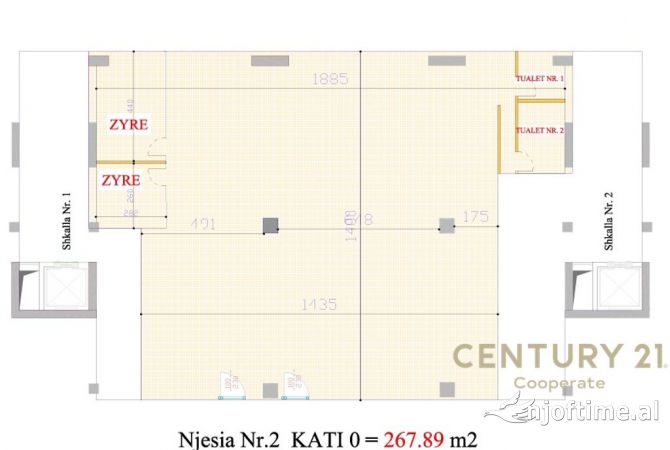 Ambient biznesi me qera 1+1 ne Tirane - 17,500 Euro
