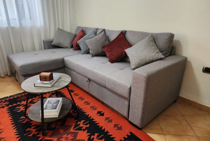 Shtepi me qera Apartament ne Tirane, 1+1, Mobilimi E mobiluar, Pagesa 500  Euro.