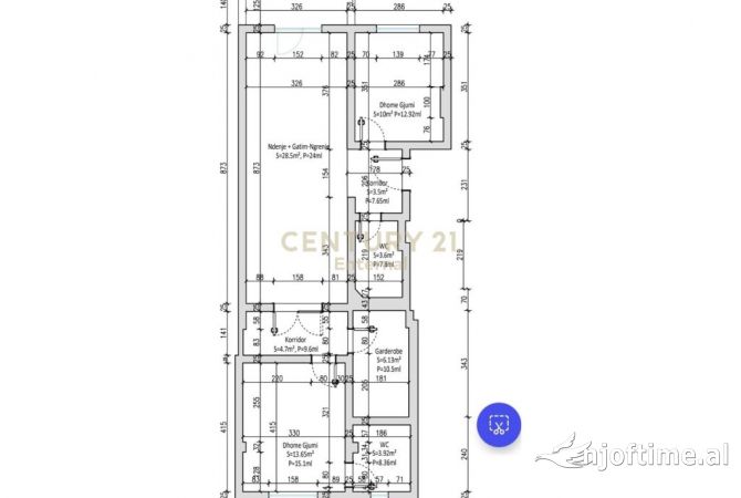 Zyre/ Apartament me qira 2+1+2 tek Sheshi Wilson