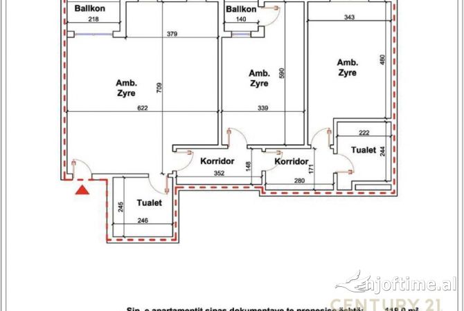 Ambient biznesi me qera 3+1 ne Tirane - 2,200 Euro