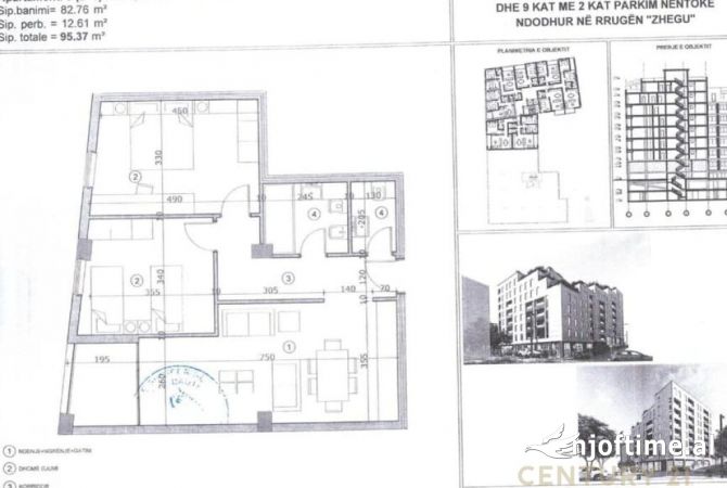 Shtepi ne shitje Apartament ne Tirane, 2+1, Mobilimi Bosh, pa mobiluar, Pagesa 128,750  Euro.