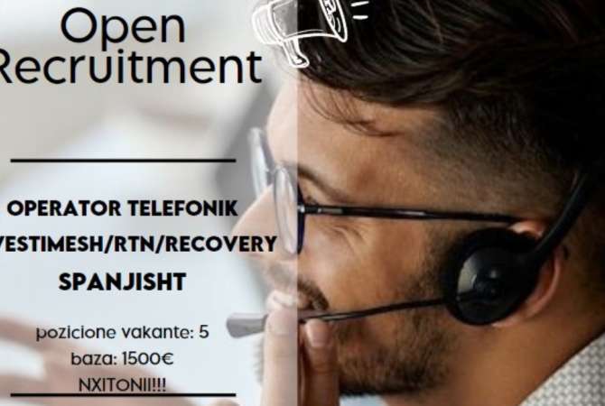 Njoftime Pune Retention, Retention Recovery & Back Office ne gjuhet Anglisht, Italisht, Gjermanisht, Spanjisht, Frengjisht, Greqisht