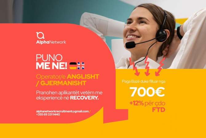 Njoftime Pune Operator ne Anglisht