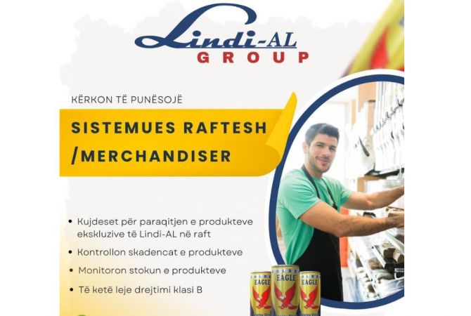 Njoftime Pune sistemues raftesh