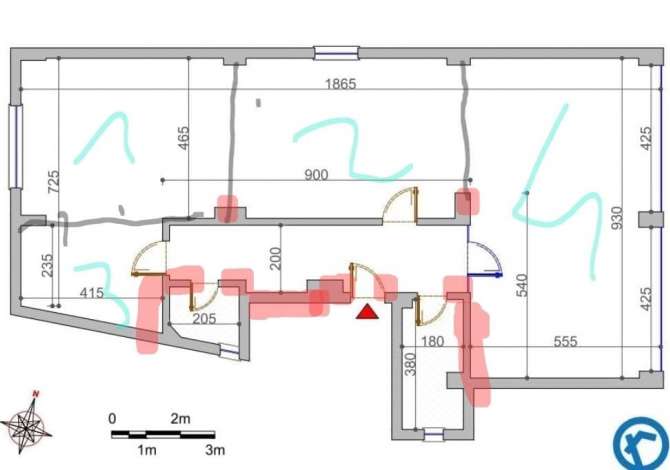 ambjent me qera - Rr. "Sami Frasheri:, perballe shkolles Petro Nini, buze rruge kryesore