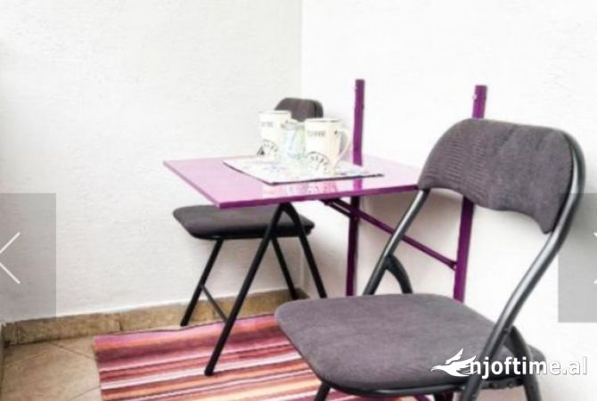 Shtepi me qera Apartament ne Tirane, 1+1, Mobilimi E mobiluar, Pagesa 60,000  Leke.