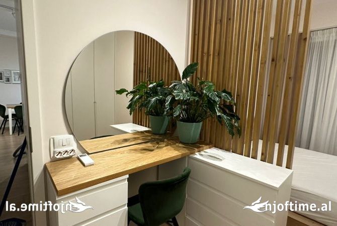 Shtepi me qera Apartament ne Tirane, 1+1, Mobilimi E mobiluar, Pagesa 60,000  Leke.