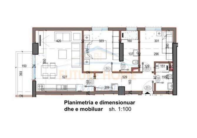 Shtepi ne shitje 2+1 ne Tirane - 75,862 Euro