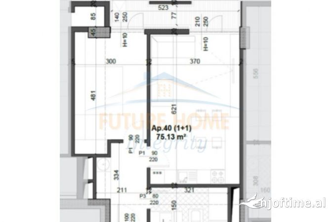 Shtepi ne shitje 1+1 ne Tirane - 105,182 Euro