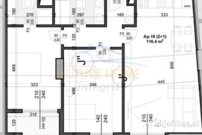 Shtepi ne shitje 2+1 ne Tirane - 186,250 Euro
