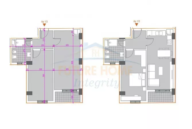 Shtepi ne shitje 1+1 ne Tirane - 136,000 Euro