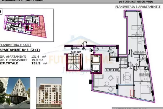 Casa in vendita 2+1 a Tirana - 418,000 Euro