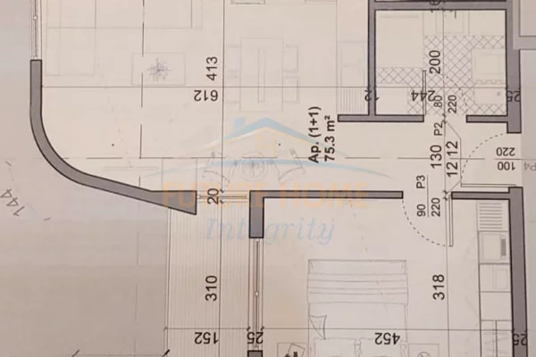 Shtepi ne shitje 1+1 ne Tirane - 220,000 Euro