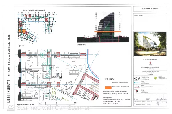 House for Sale 2+1 in Tirana - 529,000 Euro