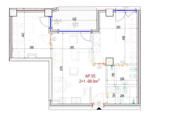 Shtepi ne shitje 2+1 ne Tirane - 245,000 Euro