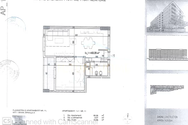 Shtepi ne shitje 1+1 ne Tirane - 91,500 Euro