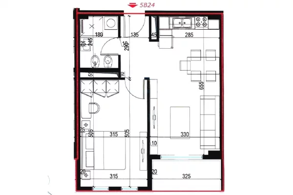 Shtepi ne shitje 1+1 ne Tirane - 91,000 Euro