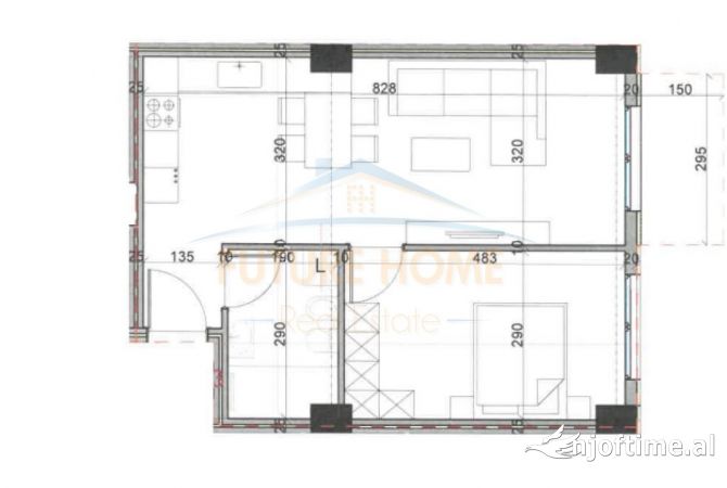 Shtepi ne shitje 1+1 ne Tirane - 69,700 Euro
