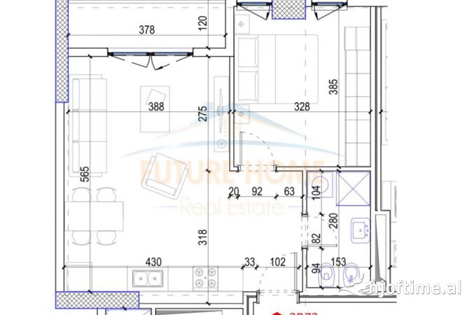 Shtepi ne shitje 1+1 ne Tirane - 64,900 Euro