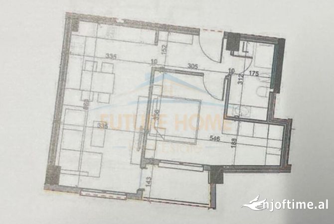 Shtepi ne shitje 1+1 ne Tirane - 65,000 Euro