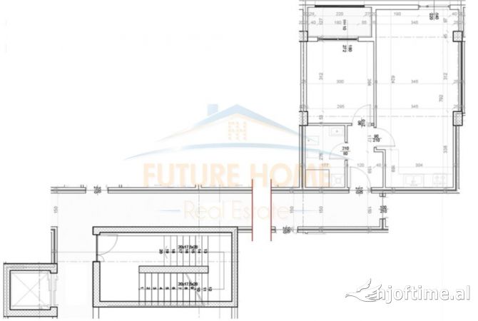 Shtepi ne shitje Apartament ne Tirane, 1+1, Mobilimi Bosh, pa mobiluar, Pagesa 178,900  Euro.