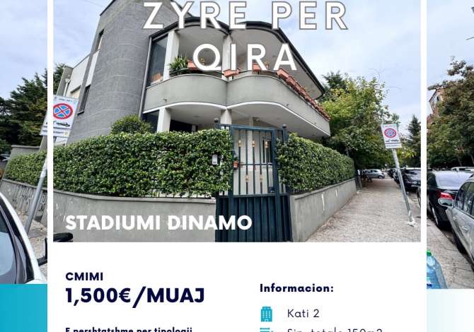 Ambient biznesi me qera 3+1 ne Tirane - 1,500 Euro